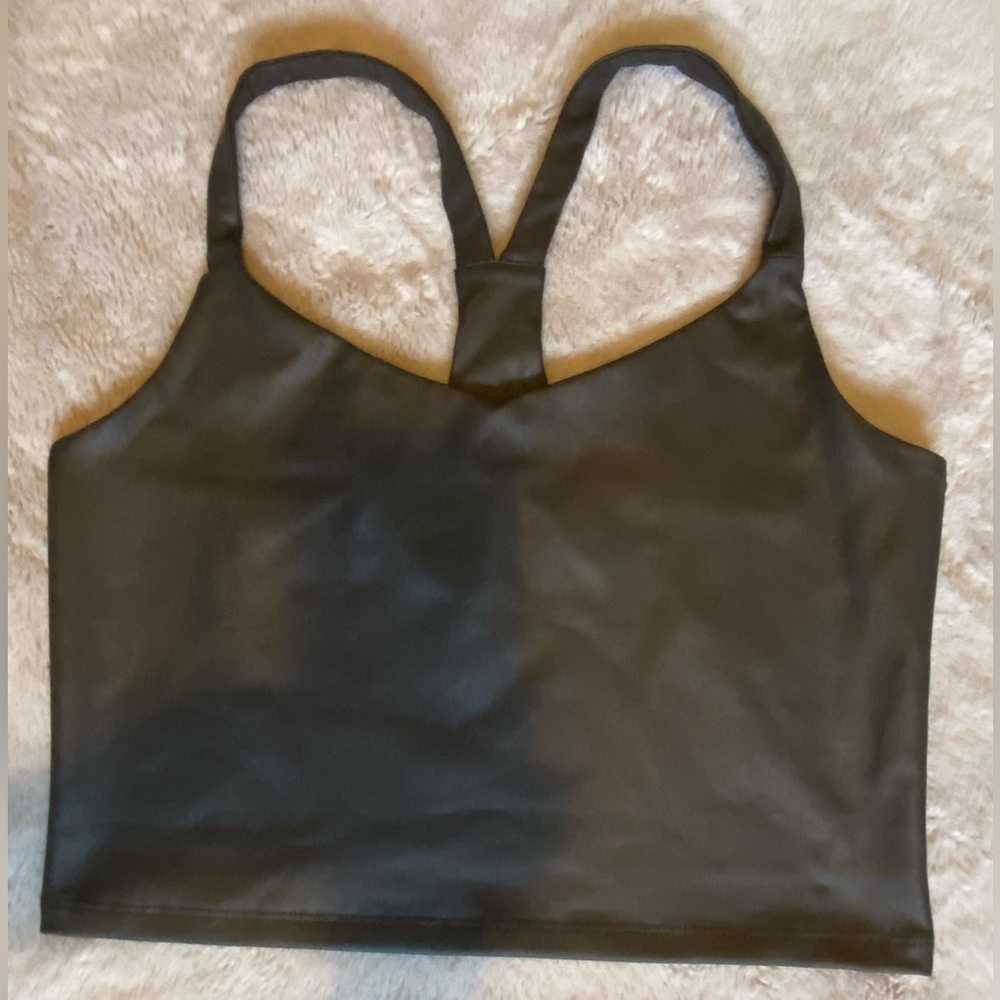 Abercrombie and Fitch women’s small metallic cropped tank